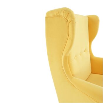 Predstavujeme vám elegantné kreslo Rufino 3 New v žiarivej žltej farbe s detailmi vo farbe wenge, ktoré sa stane skvelým doplnkom vášho interiéru. Toto klasické kreslo od značky KONDELA je navrhnuté tak, aby prinieslo do vášho domova pohodlie a štýl.