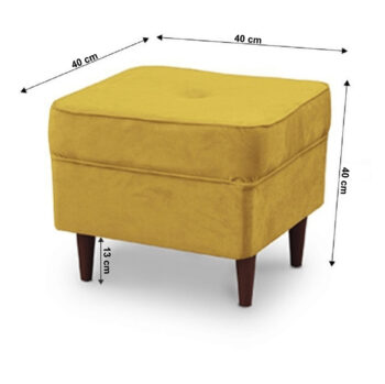 Taburetka Rufino 3 New v elegantnej kombinácii žltej a wenge farby je ideálnym doplnkom pre váš interiér. Táto moderná taburetka od značky KONDELA sa vyznačuje jednoduchým dizajnom, ktorý ľahko zapadne do akéhokoľvek priestoru. Jej kompaktné rozmery 40 x 40 x 40 cm umožňujú…