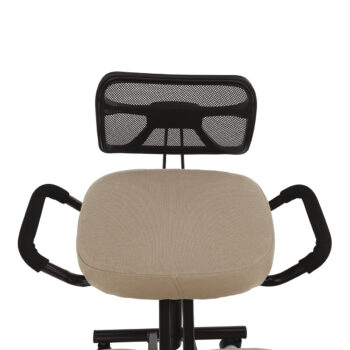 KONDELA Rufus ergonomická kľakačka na kolieskach béžová / čierna – Obrázok 8