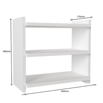 Moderný a minimalistický regál RUN bude Vašim praktickým pomocníkom. Skvele zapadne do každého interiéru a je ideálny na vystavenie kníh, dekorácii, či kvetov. Vďaka malým rozmerom ho môžete umiestniť kdekoľvek v miestnosti.Farebné prevedenie: sapphire / biela matnáMateriál: 18 mm LTD hranené PVC páskouRozmery: š 44 x v 40 x h 17 cm.Dodávame v demonte.