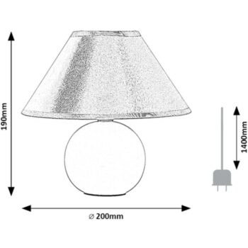 Rabalux 2145 stolná lampa Ariel