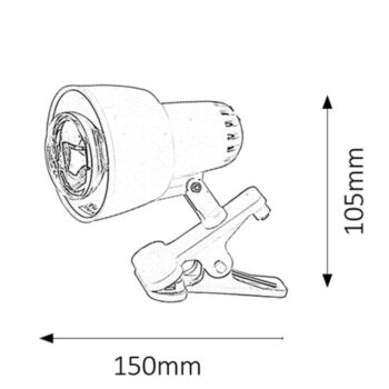 Rabalux 4356 stolná lampa na klipe Clip