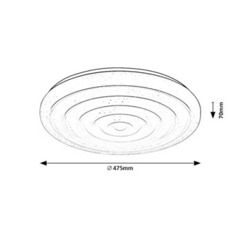 Rabalux 71018 stropné LED svietidlo Katina, 36 W, biela