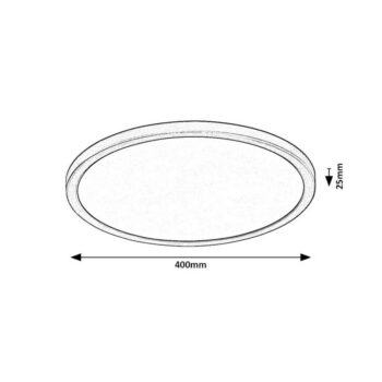 Rabalux 71097 stropné Slim LED svietidlo Gonzalo 36 W, čierna