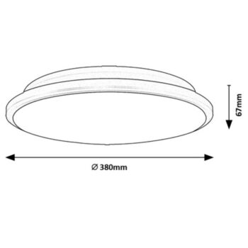 Rabalux 71129 stropné LED svietidlo Engon, 24 W, strieborná