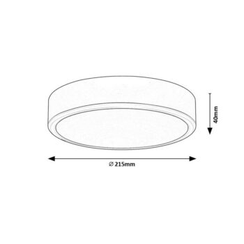 Rabalux 71246 stropné LED svietidlo Lauri, okrúhle, čierna