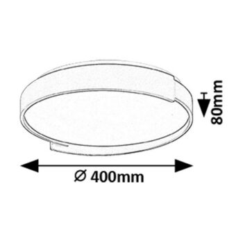 Rabalux 71305 dizajnové stropné funkčné LED svietidlo Laleh, 24W, 1500lm, pr. 40 cm