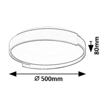Rabalux 71306 dizajnové stropné funkčné LED svietidlo Laleh, 48W, 3000lm, pr. 50 cm