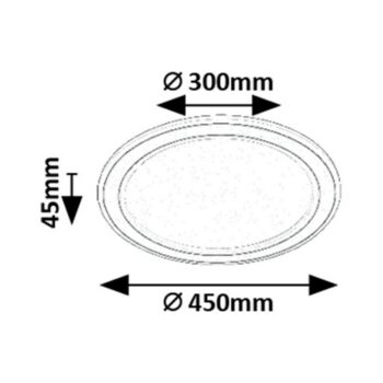 Rabalux 71406 funkčné stropné LED svietidlo Golwen, 22W, 1550 lm, stmievateľné