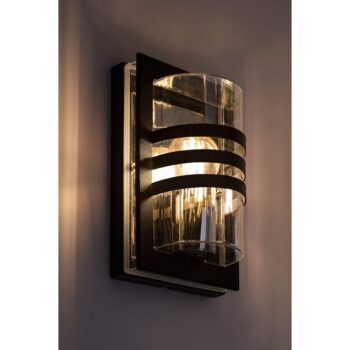 Rabalux 7244 vonkajšia kovová nástenná lampa Orlova, čierna
