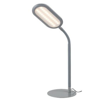 Rabalux 74008 stolná LED lampa Adelmo, 10 W, sivá