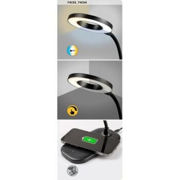 Rabalux 74013 stolná LED lampa Harding, 5 W, čierna