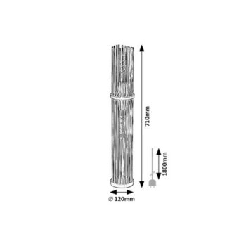 Rabalux 74022 stojacia podlahová lampa Roxas