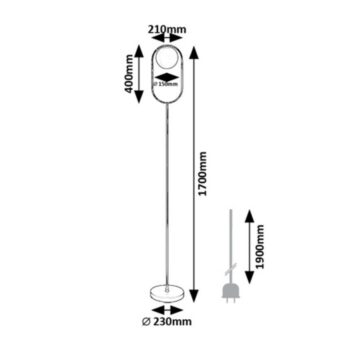Rabalux 74029 stojacia podlahová lampa Ghita