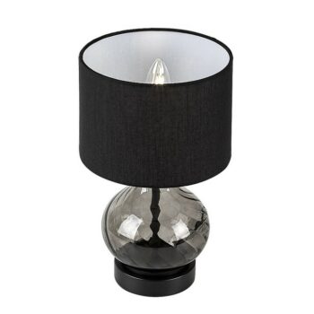 Rabalux 74034 dekoratívna stolná lampa Pirelo, E14, 1x max. 25W, čierna