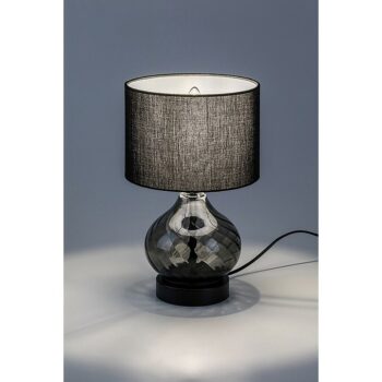Rabalux 74034 dekoratívna stolná lampa Pirelo, E14, 1x max. 25W, čierna