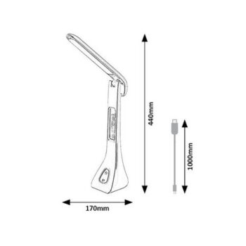 Rabalux 74041 stolná LED lampa Amato