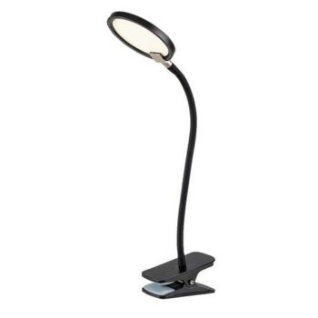 Rabalux 74199 stolná LED lampa s klipom Marcin, čierna
