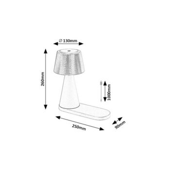 Rabalux 74214 funkčná stolná LED lampa Zavier