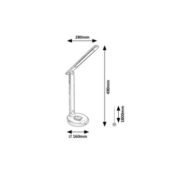 Rabalux 74226 smart stolná LED lampa Jacey, čierna