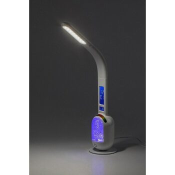 Rabalux 74231 stolná LED lampa s glitrami Figen, biela, 5W, 290lm, 5000K, stmievateľná