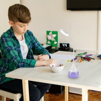 Rabalux 74248 funkčná a dekoratívna stolná LED lampa s glitrami Vivter, 4W, 2200lm, IP20