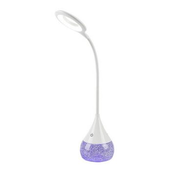 Rabalux 74248 funkčná a dekoratívna stolná LED lampa s glitrami Vivter, 4W, 2200lm, IP20