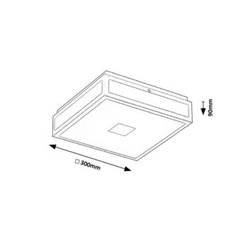 Rabalux 75031 kúpeľňové stropné LED svietidlo Zoya, čierna