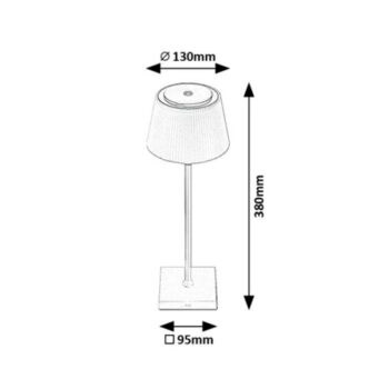 Rabalux 76010 stolná LED lampa Taena, 4 W, čierna
