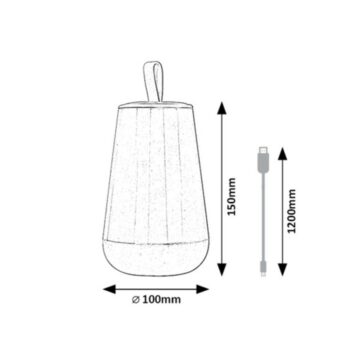 Rabalux 76019 stolná LED lampa Franco