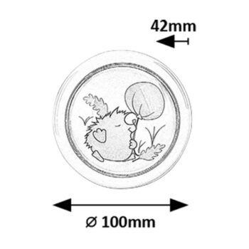 Rabalux 76072 detské push light nočné osvetlenie Hedgy - ježko a balón, 0,3W, 5lm, 6000K, pr. 10 cm