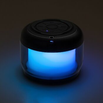 Rabalux 76110 stolná LED lampa s reproduktorom Radelia, RGB, bluetooth, 3W, IP20