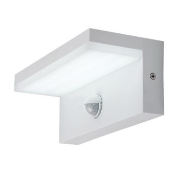 Rabalux 77116 vonkajšie nástenné LED svietidlo Zaragoza, so senzorom, 9W, IP54, biela