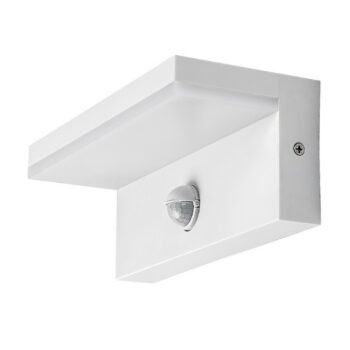 Rabalux 77116 vonkajšie nástenné LED svietidlo Zaragoza, so senzorom, 9W, IP54, biela