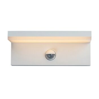 Rabalux 77116 vonkajšie nástenné LED svietidlo Zaragoza, so senzorom, 9W, IP54, biela