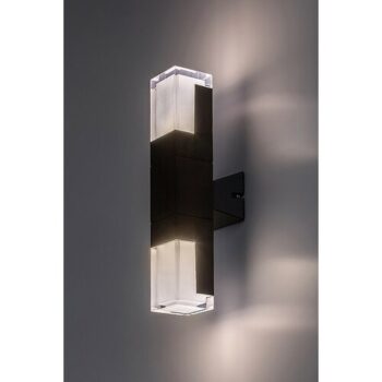 Rabalux 77127 vonkajšie nástenné LED svietidlo Darwas, 12 W, 12 W