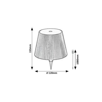 Rabalux 77142 dekoratívna LED lampička do fľaše Burdur, 2 W, stmievateľná s CCT