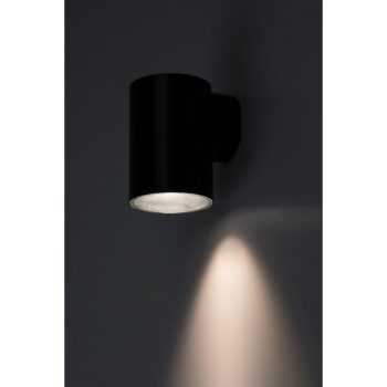 Rabalux 77154 vonkajšie nástenné LED svietidlo Urfa, 9W, IP65, čierna, 11,5 cm