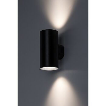 Rabalux 77155 vonkajšie nástenné LED svietidlo Urfa, 18W, IP65, čierna, 16 cm