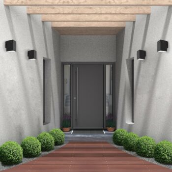 Rabalux 77156 vonkajšie nástenné LED svietidlo Urfa, 9W, IP65, čierna, 11,5 cm