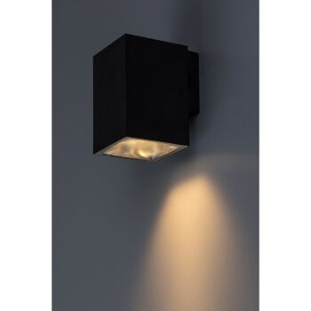 Rabalux 77156 vonkajšie nástenné LED svietidlo Urfa, 9W, IP65, čierna, 11,5 cm