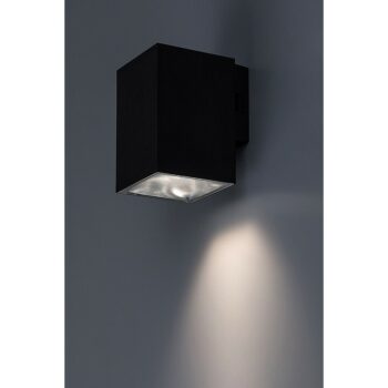 Rabalux 77156 vonkajšie nástenné LED svietidlo Urfa, 9W, IP65, čierna, 11,5 cm