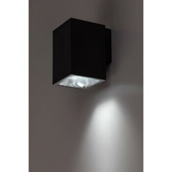 Rabalux 77156 vonkajšie nástenné LED svietidlo Urfa, 9W, IP65, čierna, 11,5 cm