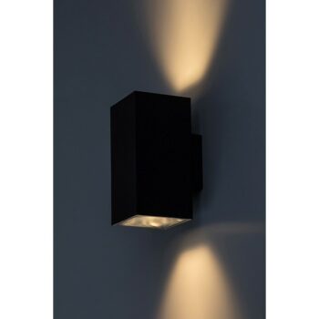 Rabalux 77157 vonkajšie nástenné LED svietidlo Urfa, 18W, IP65, čierna, 16 cm
