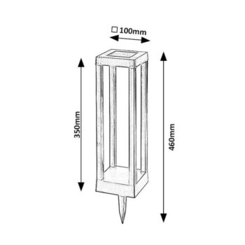 Rabalux 77186 vonkajšia solárna zapichovacia LED lampa Cong, 0,18 W