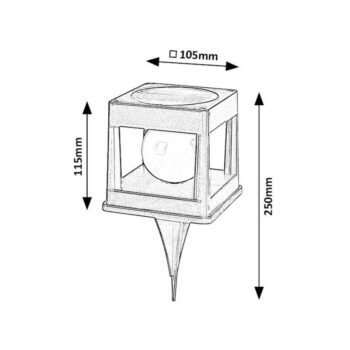 Rabalux 77188 vonkajšie zapichovacie LED svietidlo Holne, 0,3 W