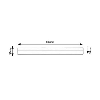 Rabalux 78049 podlinkové LED svietidlo Band 2, 83,5 cm, čierna