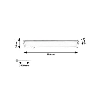 Rabalux 78057 podlinkové výklopné LED svietidlo Easylight 2, 35 cm, biela