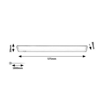 Rabalux 78060 podlinkové výklopné LED svietidlo Easylight 2, 57,5 cm, strieborná