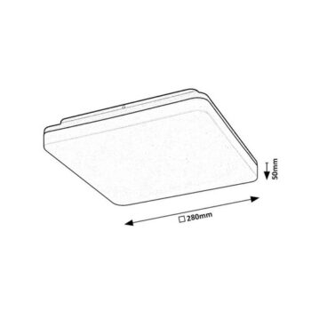 Rabalux7250 vonkajšie/kúpeľňové stropné LED svietidlo Pernik